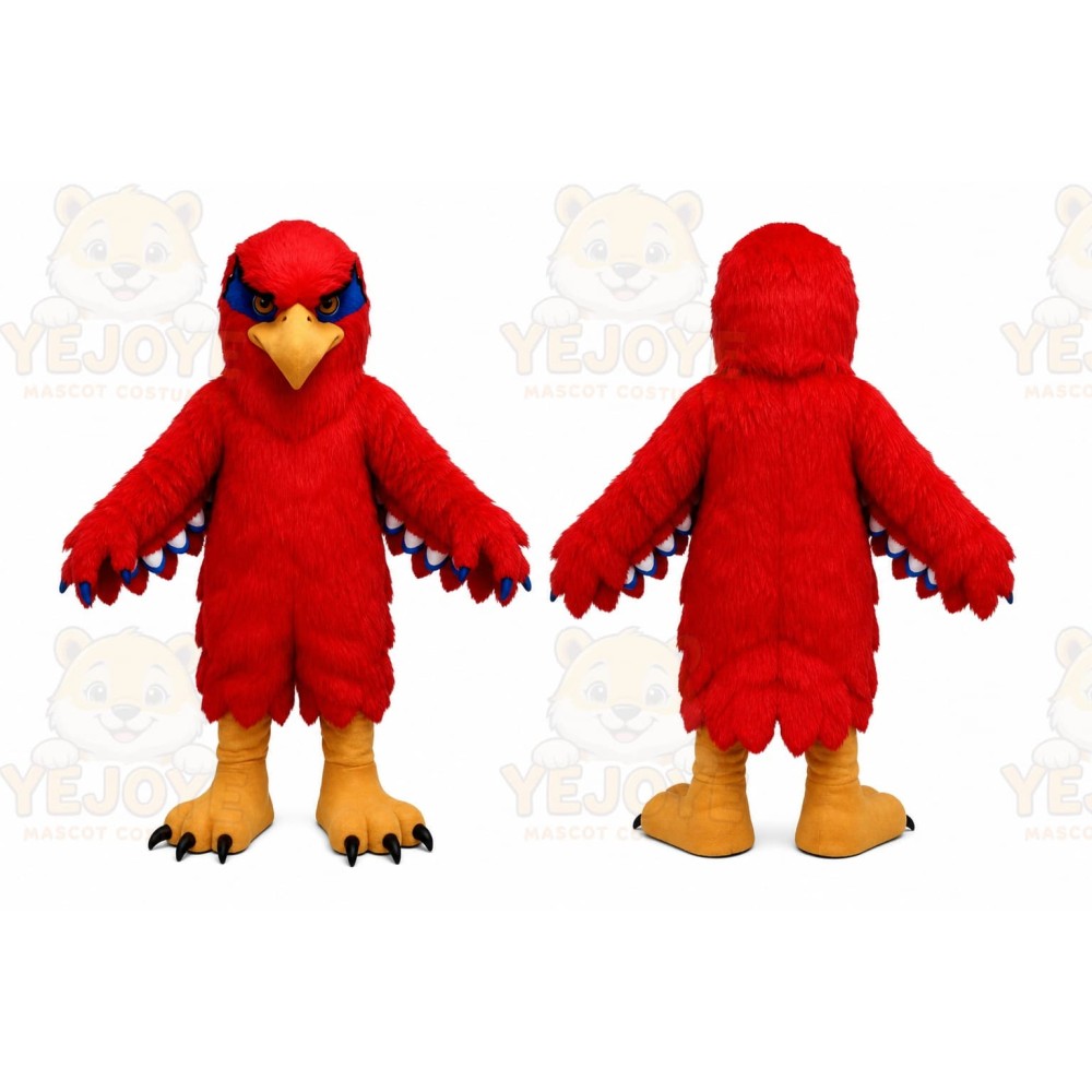 Plush Red Hawk Mascot Costume Eagle Falcon