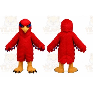 Plush Red Hawk Mascot Costume Eagle Falcon