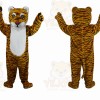 Plush Striped Tiger Mascot Costume Adult