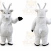 Plush White Goat Sheep Ram Mascot Costume