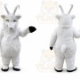Plush White Goat Sheep Ram Mascot Costume