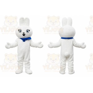 Plush White Rabbit Bunny Mascot Costume
