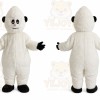 Plush White Snowman Snow Monster Mascot Costume