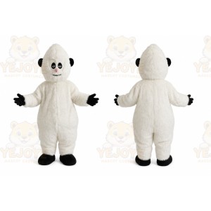 Plush White Snowman Snow Monster Mascot Costume