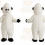 Plush White Snowman Snow Monster Mascot Costume