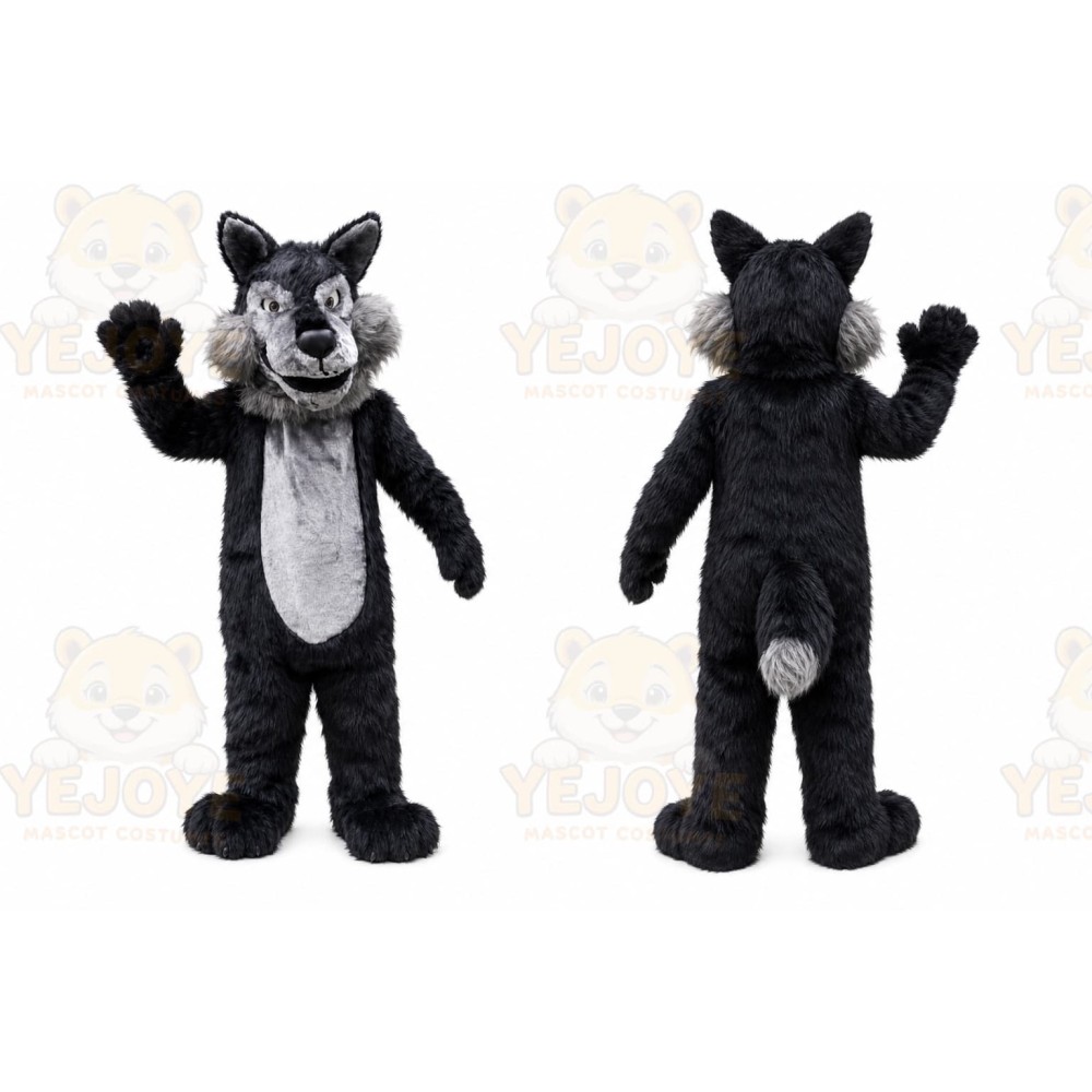 Plush Wolf Mascot Costume