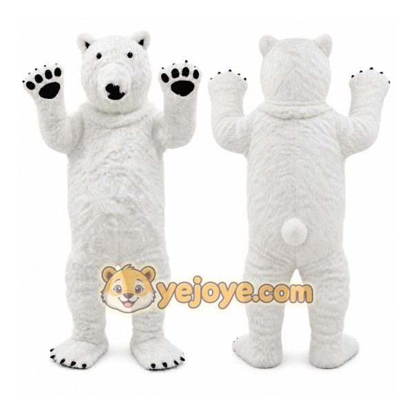 Polar Bear Mascot Costume for Adults