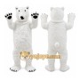 Polar Bear Mascot Costume for Adults