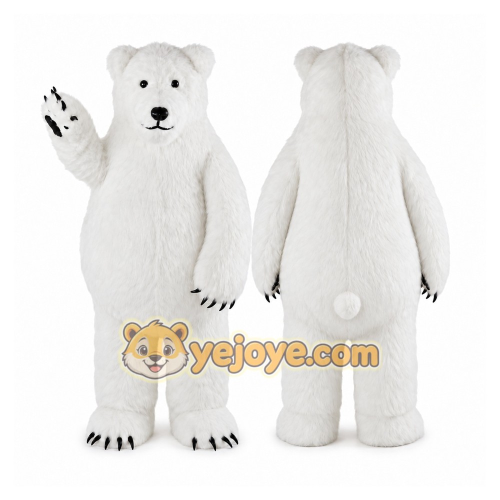 Polar Bear Mascot Costume Polar Bear Mascot Costume