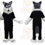 Police Gray Wolf Mascot Costume for Adult