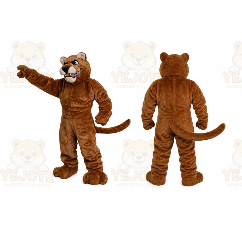 Power Cat Cougar Mascot Costume