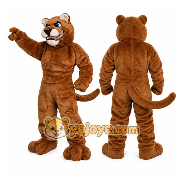 Power Cat Cougar Mascot Costume