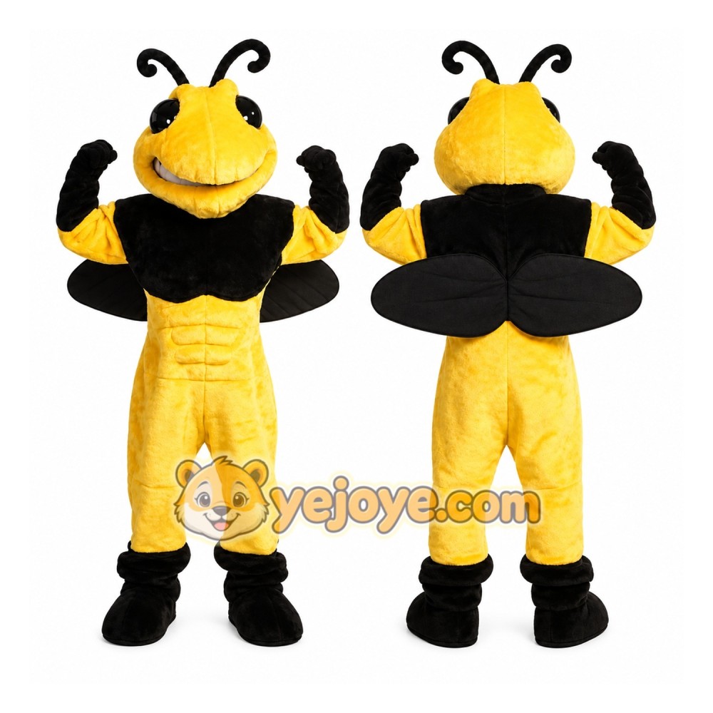 Power Hornet Bee Mascot Costume Power Hornet Bee Mascot Costume