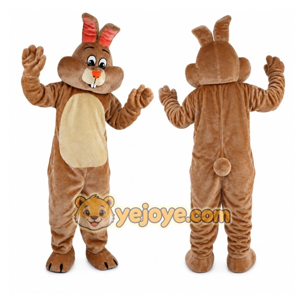 Beige Rabbit Mascot Costume for Adult