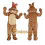 Beige Rabbit Mascot Costume for Adult
