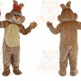 Beige Rabbit Mascot Costume for Adult