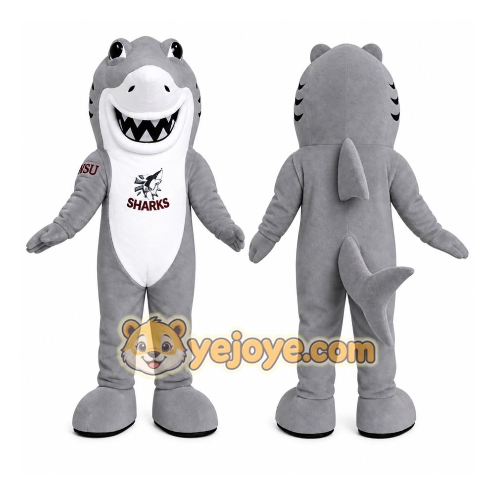 Power Shark Mascot Costume Power Shark Mascot Costume