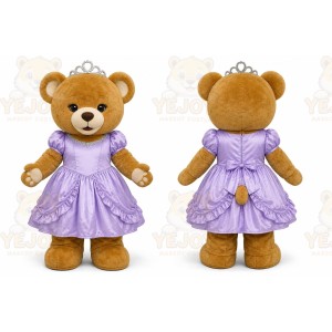 Princess Teddy Bear Mascot Costume