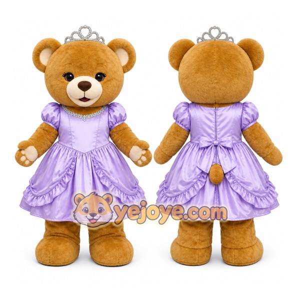 Princess Teddy Bear Mascot Costume