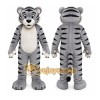 Gray Tiger Mascot Costume Gray Tiger Mascot Costume