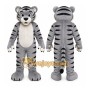 Gray Tiger Mascot Costume
