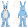 Professional Adult Rabbit Bunny Light Blue Mascot Costume