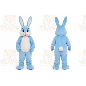Professional Adult Rabbit Bunny Light Blue Mascot Costume