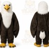 Professional Animal Long Fur Eagle Mascot Costume