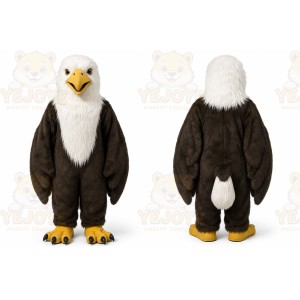 Professional Animal Long Fur Eagle Mascot Costume