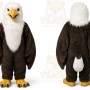 Professional Animal Long Fur Eagle Mascot Costume