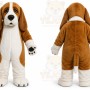 Professional Bassat Puppy Dog Mascot Costume