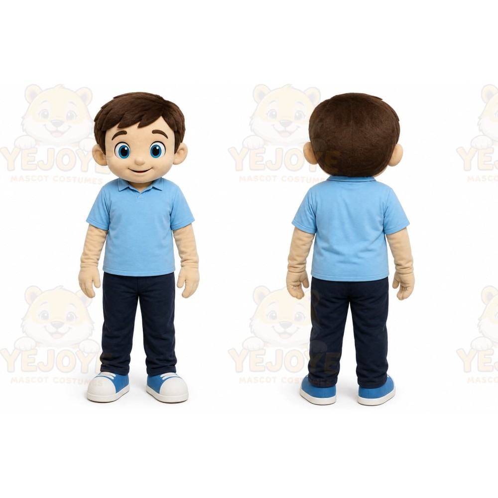 Professional Big Eyes Boy Mascot Costume