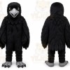 Professional Black Eagle Bird Mascot Costume