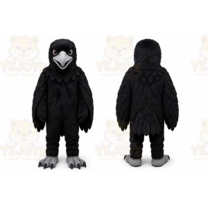 Professional Black Eagle Bird Mascot Costume