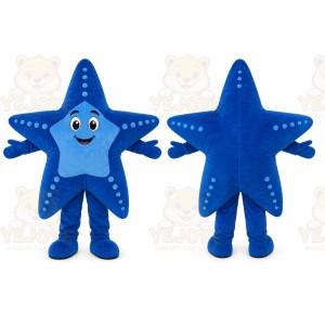 Professional Blue Sea Star Starfish Mascot Costume