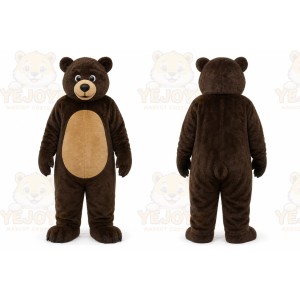 Professional Brown Bear Mascot Costume