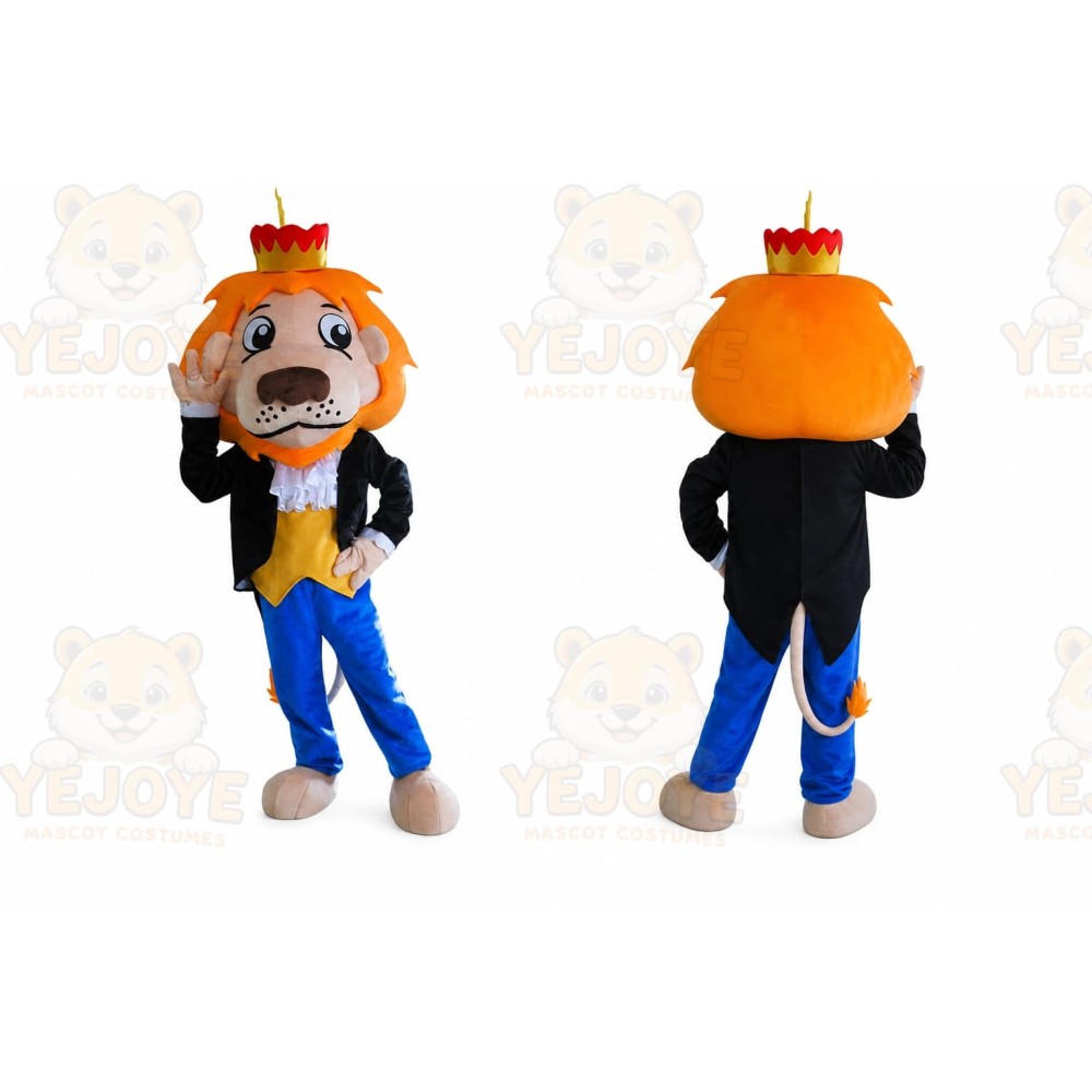 Professional Crown Lion Mascot Costume