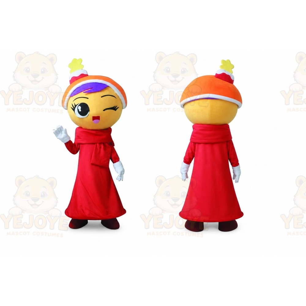 Professional Girl Mascot Costume Adult