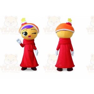 Professional Girl Mascot Costume Adult