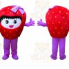 Professional Girl Strawberry Fruit Mascot Costume