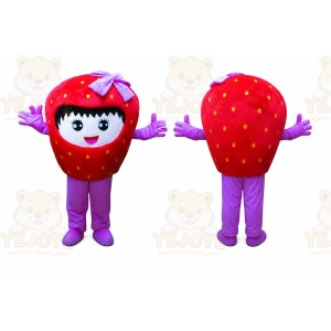 Professional Girl Strawberry Fruit Mascot Costume