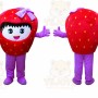 Professional Girl Strawberry Fruit Mascot Costume