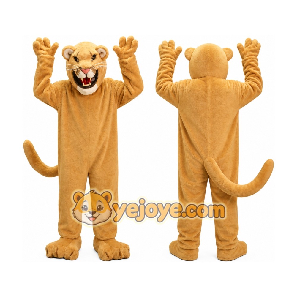 Professional Golden Lion Mascot Costume Professional Golden Lion Mascot Costume
