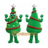 Professional Green Christmas Tree Mascot Costume