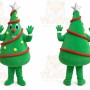 Professional Green Christmas Tree Mascot Costume