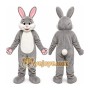 Professional Grey Rabbit Mascot Costume
