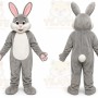 Professional Grey Rabbit Mascot Costume