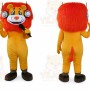 Professional Orange Hair Lion Mascot Costume