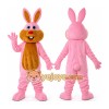 Professional Pink Bunny Rabbit Mascot Costume Professional Pink Bunny Rabbit Mascot Costume