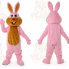 Professional Pink Bunny Rabbit Mascot Costume